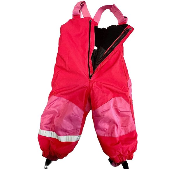 H&M Overall Ski/Snow Suit 12-18 Months Only Used Once Pink/Red Adjustable - Picture 6 of 13